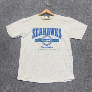 VTG Seahawks T-Shirt Mens XL 90s Seattle Football Home Team Single Stitch USA